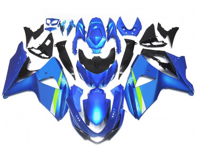 Carenagens Moto Suzuki GSXR 1000 2009-2016 - Azul Verde Preto