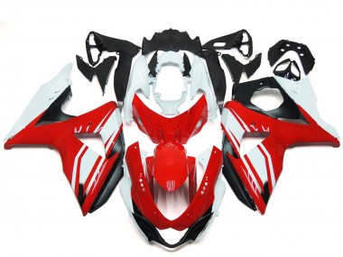 Carenagens Moto Suzuki GSXR 1000 2009-2016 - Branco Vermelho Preto