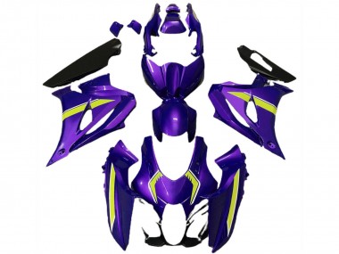 Carenagens Moto Suzuki GSXR 1000 2017-2024 - Roxo Amarelo Estilo