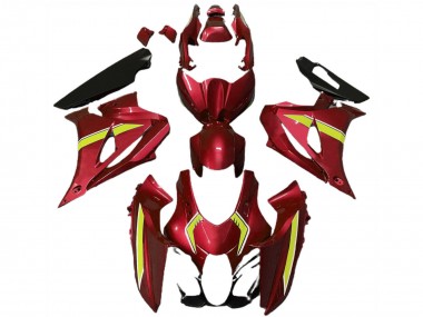 Carenagens Moto Suzuki GSXR 1000 2017-2024 - Vermelho Amarelo Estilo