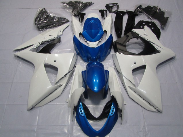 Carenagens Moto Suzuki GSXR 1000 2009-2016 - Branco Azul