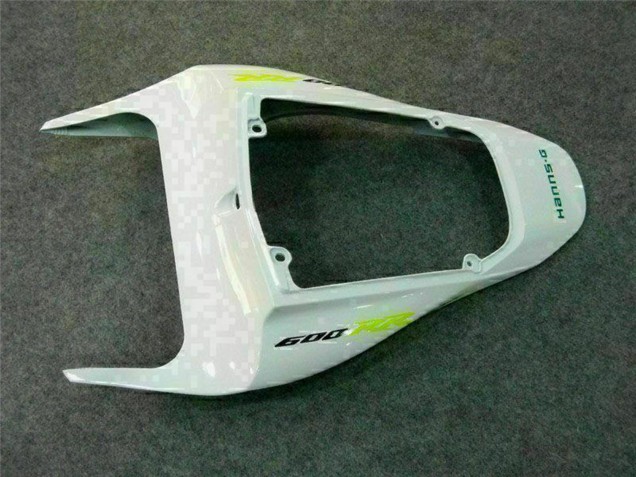 Carenagem Moto Honda CBR600RR 2007-2008 - Branco Verde Preto Brilhante Hannspree