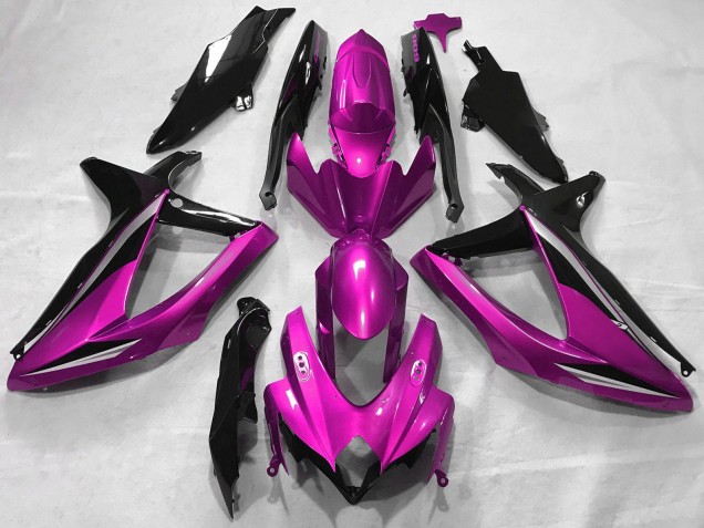 Carenagens Moto Suzuki GSXR 600 / GSXR 750 2008-2010 - Rosa Preto Brilhante