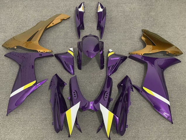 Carenagens Moto Suzuki GSXR 600 / GSXR 750 2011-2024 - Roxo Ouro Branco Amarelo