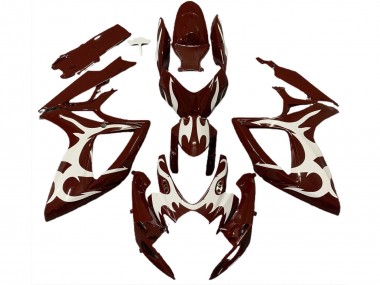 Carenagens Moto Suzuki GSXR 600 / GSXR 750 2006-2007 - Vermelho Castanho Branco