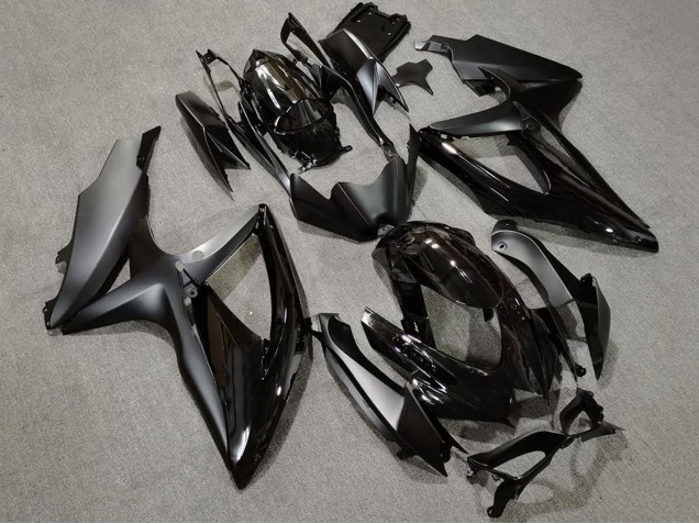 Carenagens Moto Suzuki GSXR 600 / GSXR 750 2008-2010 - Preto Brilhante Preto Fosco