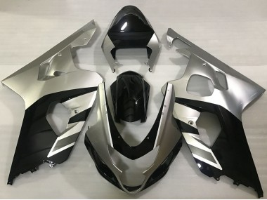 Carenagens Moto Suzuki GSXR 600 / GSXR 750 2004-2005 - Prata Preto