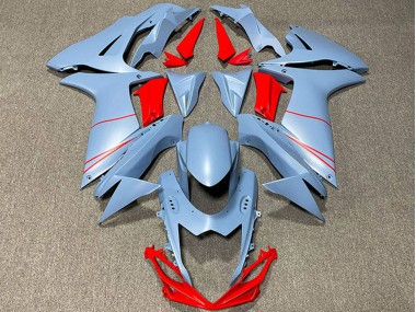 Carenagens Moto Suzuki GSXR 600 / GSXR 750 2011-2024 - Azul Celeste Fosco Vermelho
