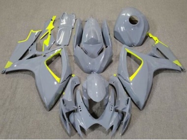 Carenagens Moto Suzuki GSXR 600 / GSXR 750 2006-2007 - Nardo Cinzento Alta Visibilidade Amarelo