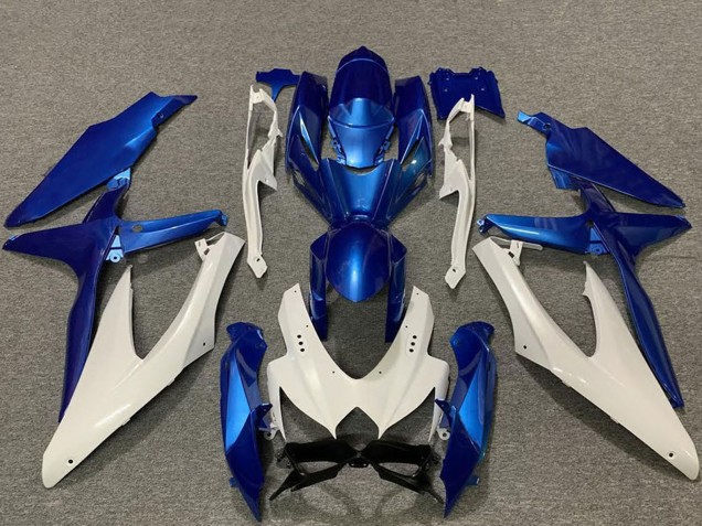 Carenagens Moto Suzuki GSXR 600 / GSXR 750 2008-2010 - Branco Azul