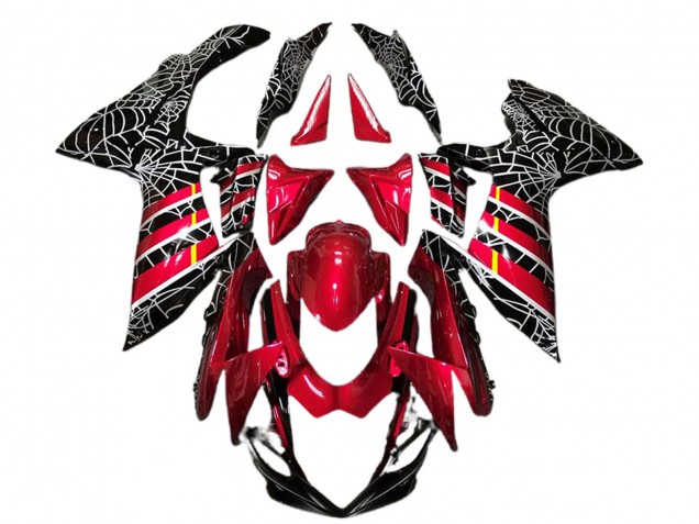 Carenagens Moto Suzuki GSXR 600 / GSXR 750 2011-2024 - Vermelho Preto Aranha