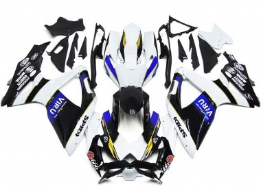 Carenagens Moto Suzuki GSXR 600 / GSXR 750 2008-2010 - Branco Azul Amarelo Preto Viru