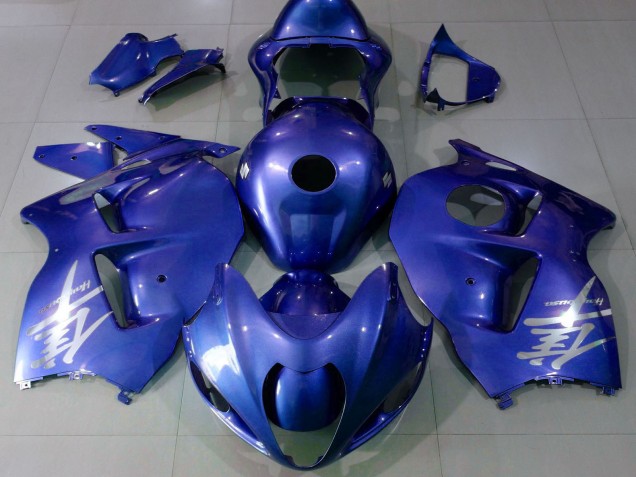 Carenagens Moto Suzuki GSXR 1300 1996-2007 - Azul Brilhante Prata Logo