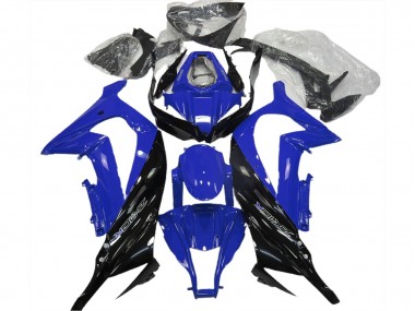Carenagem Moto Kawasaki ZX10R 2011-2015 - Azul Preto Brilhante