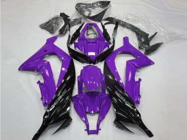 Carenagens Moto Kawasaki ZX10R 2011-2015 - Roxo Preto Brilhante