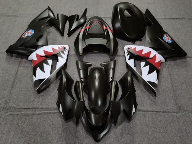 Carenagens Moto Kawasaki ZX10R 2004-2005 - Preto Fosco Betty Bomber
