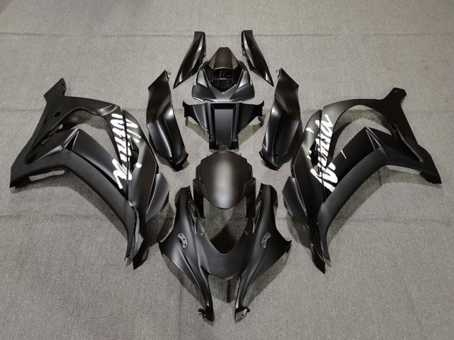 Carenagens Moto Kawasaki ZX10R 2016-2020 - Preto Fosco Branco Ninja