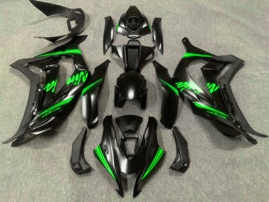 Carenagens Moto Kawasaki ZX10R 2016-2020 - Preto Fosco Verde Ninja