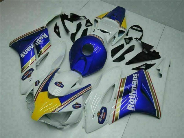 Carenagem Moto Honda CBR1000RR 2004-2005 - Branco Azul Amarelo Rothmans