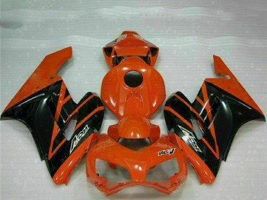 Carenagens Moto Honda CBR1000RR 2004-2005 - Laranja Preto Brilhante