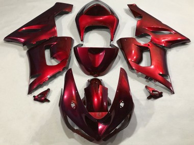 Carenagens Moto Kawasaki ZX6R 2005-2006 - Vermelho Metálico