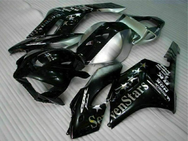 Carenagens Moto Honda CBR1000RR 2004-2005 - Prata Preto Brilhante SevenStars