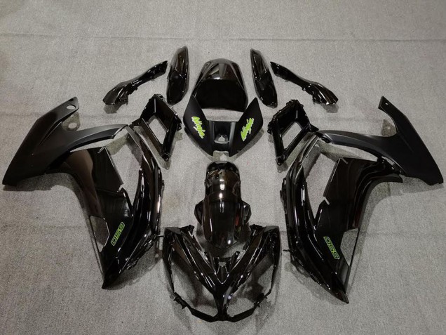Carenagens Moto Kawasaki Ninja 650R 2009-2011 - Preto Brilhante Verde
