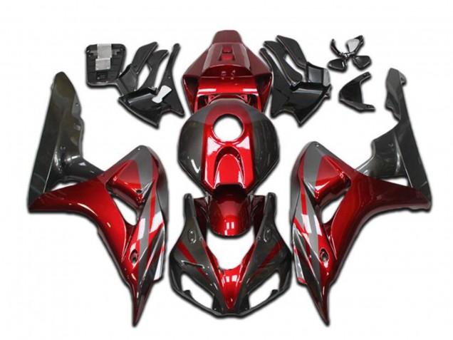 Carenagens Moto Honda CBR1000RR 2004-2005 - Vermelho Cinzento Preto Brilhante