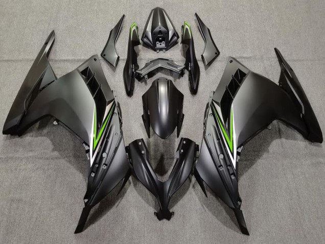 Carenagens Moto Kawasaki Ninja 300 2013-2024 - Preto Fosco Verde