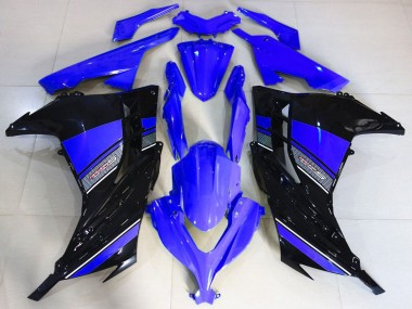Carenagens Moto Kawasaki Ninja 300 2013-2024 - Azul Preto
