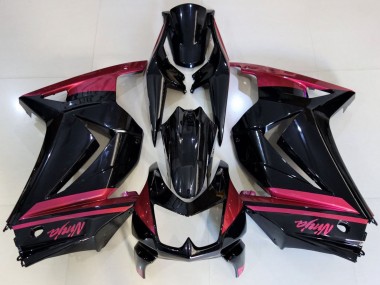 Carenagens Moto Kawasaki Ninja 250 2008-2012 - Preto Brilhante Vermelho