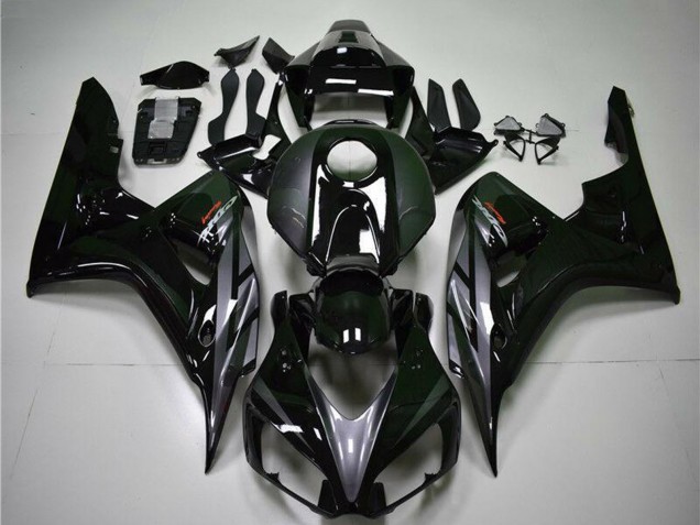 Carenagens Moto Honda CBR1000RR 2004-2005 - Preto Brilhante Cinzento
