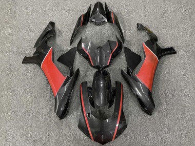Carenagens Moto Yamaha R1 2015-2019 - Fibra de Carbono Vermelho