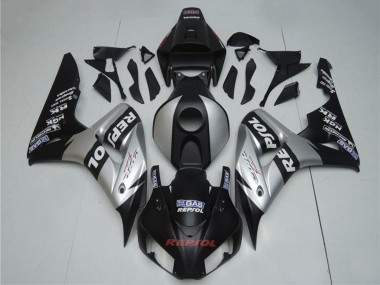 Carenagens Moto Honda CBR1000RR 2004-2005 - Prata Preto Brilhante Repsol