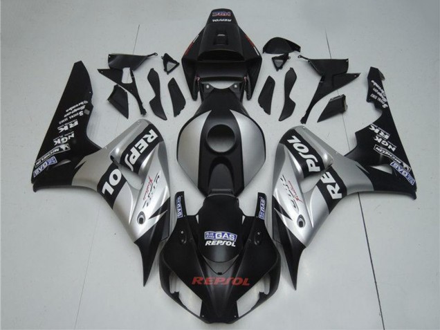 Carenagens Moto Honda CBR1000RR 2004-2005 - Prata Preto Brilhante Repsol