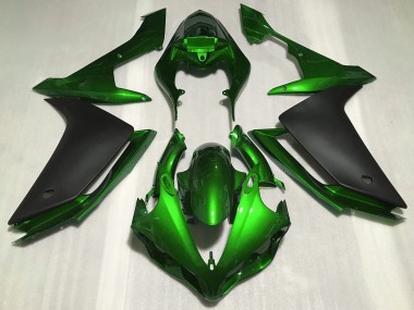 Carenagens Moto Yamaha R1 2007-2008 - Verde Preto Fosco