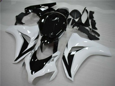 Carenagem Moto Honda CBR1000RR 2008-2011 - Branco Preto Brilhante