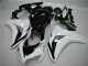 Carenagem Moto Honda CBR1000RR 2008-2011 - Branco Preto Brilhante