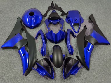 Carenagem Moto Yamaha R6 2008-2016 - Azul Preto Fosco