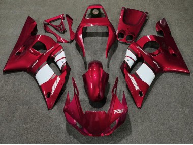 Carenagem Moto Yamaha R6 1998-2002 - Vermelho Branco