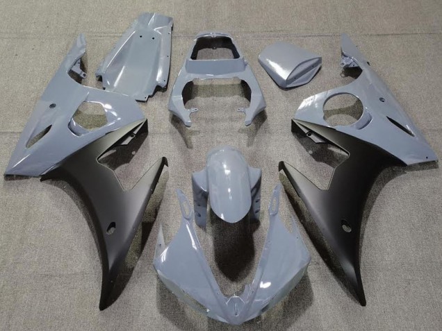 Carenagens Moto Yamaha R6 2003-2004 - Nardo Cinzento Preto Fosco