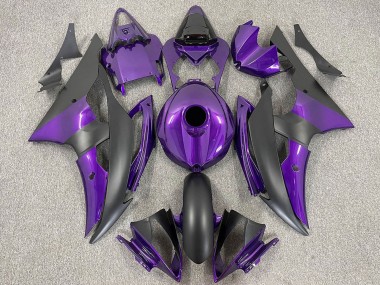 Carenagens Moto Yamaha R6 2008-2016 - Roxo Preto Fosco
