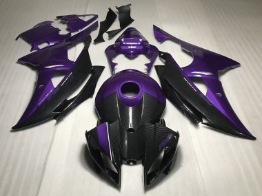 Carenagens Moto Yamaha R6 2008-2016 - Roxo Fibra de Carbono Estilo