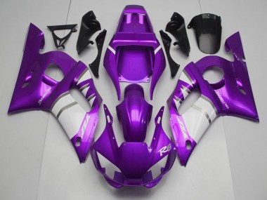 Carenagens Moto Yamaha R6 1998-2002 - Roxo Branco
