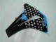 Carenagem Moto Honda CBR1000RR 2008-2011 - Branco Azul Preto Brilhante
