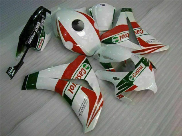 Carenagens Moto Honda CBR1000RR 2008-2011 - Branco Vermelho Verde Castrol