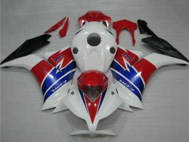 Carenagens Moto Honda CBR1000RR 2012-2016 - Branco Vermelho Azul Preto Fosco