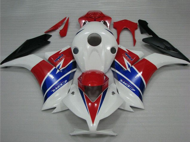 Carenagens Moto Honda CBR1000RR 2012-2016 - Branco Vermelho Azul Preto Fosco