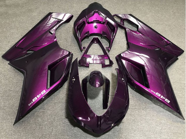 Carenagens Moto Ducati 848 2007-2014 - Roxo