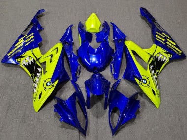 Carenagens Moto BMW S1000RR 2009-2014 - Amarelo Azul Tubarão